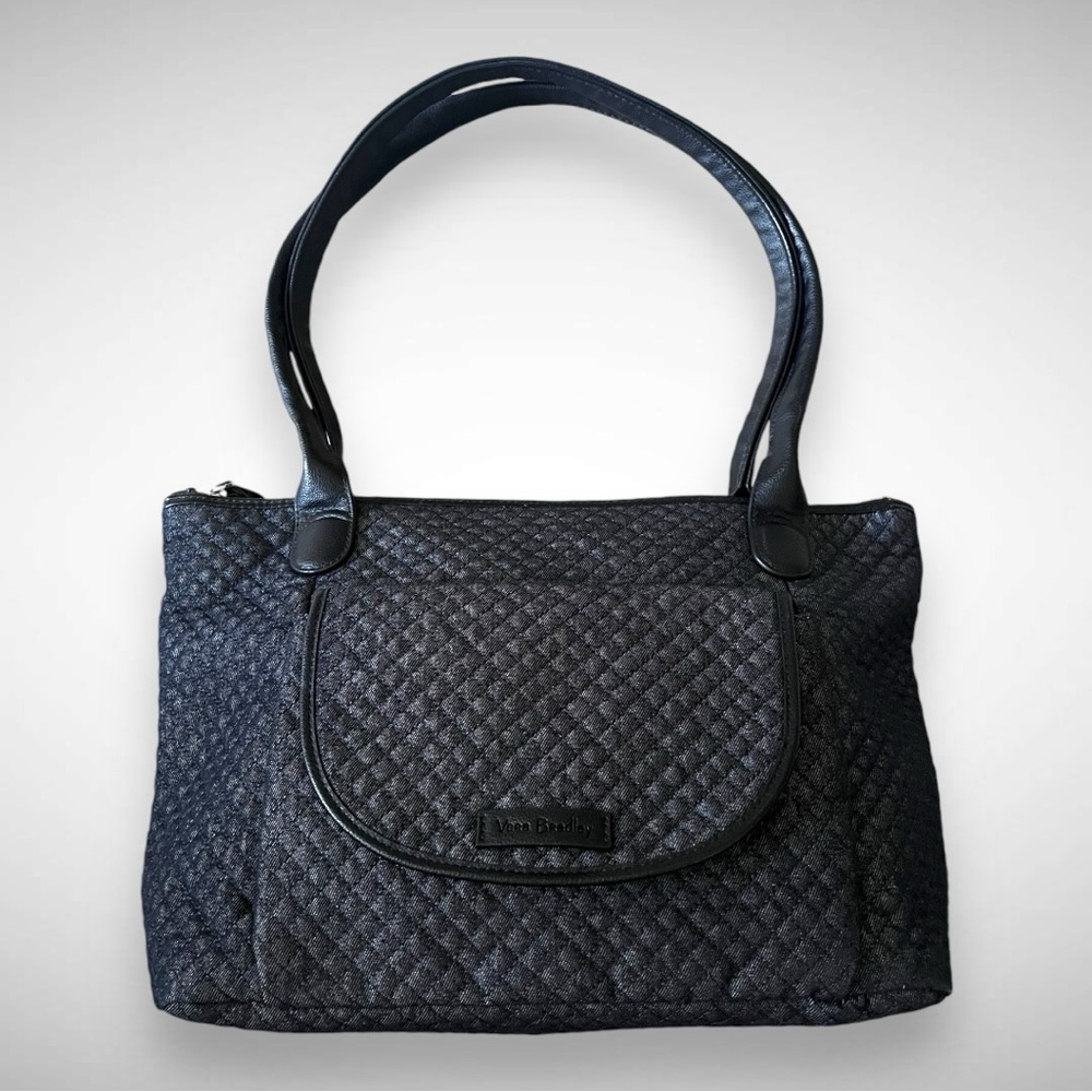 Vera Bradley Black Quilted Tote
